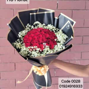 Classic Red rose Bouque, Hu Florist- 0028